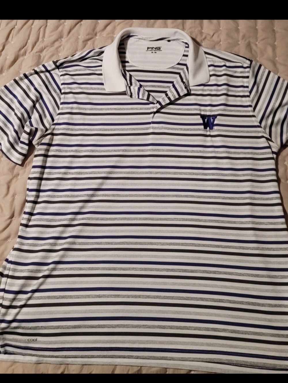 Ping Golf University Of Washington XL Golf Polo Shirt Embroidered Purple Logo